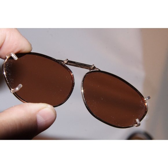 Adjustable Clip-ons POLAR OPTICS Sunglasses Expand Over Clip on w/ Hard Case - Picture 3 of 4